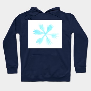 Watercolor snowflake, holiday art decoration, sketch. Illustration hand drawn modern Hoodie